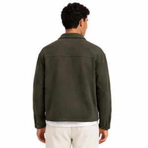 Blouson matelassé vintage pour homme 100% coton, fermeture éclair, longueur standard, respirant, coupe-vent, avec logo personnalisé - Product Image 6