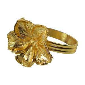 Anillo para Servilletas en Forma de Flor, de Metal Dorado, para Decoración de Mesa de Comedor en Bodas, Hoteles y Restaurantes - Product Image 5