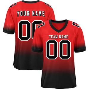 Wholesale American Football Jersey Supplier Polyester Mesh SUBLIMATION Durable Quick Dry Custom Team Name OEM ODM Apparel - Product Image 3