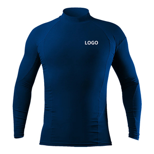 Custom Logo Long Sleeve Rash Guard with UPF 50+ UV Sun Protection for Men's Compression Shirt Quick Dry <b>Surf</b> Swim Tops Rashguard - Product Image 6