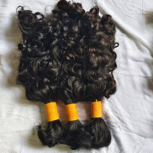 ผมมนุษย์อินเดียใต้แบบเป็นมัด ผมอินเดียแท้ 100% แบบธรรมชาติ ลอนธรรมชาติ ผมบริจาคจากวัดอินเดียใต้ ราคาขายส่งจากโรงงาน - Product Image 5