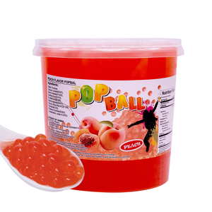 Boba de Lichi Explosiva Pinshan para Té de Burbujas Taiwanés, 3.2 kg, 4 Tubos/Caja, Envase de Plástico - Product Image 2