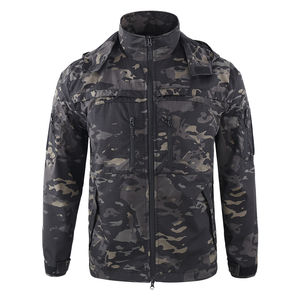 Chaquetas de Caza OEM, Impermeables, Transpirables, de Camuflaje, para Safari, Senderismo, Cortavientos, con Capucha, Chaqueta Táctica de Soft Shell con Estampado - Product Image 4
