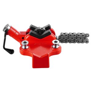 Morsa a Catena Industriale Robusta con Capacità per Tubi da 1/4'' a 6'', Base in Ghisa da 28'', Attrezzo per Fissaggio Tubi in Acciaio Resistente - Product Image 1