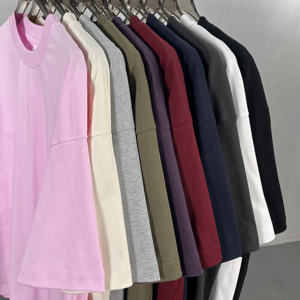 เสื้อยืดแขนสั้นทรงหลวมผ้าคอตตอนถัก 100% สำหรับผู้ชายไซส์ใหญ่ ป้องกันการยับ พิมพ์ลายโลโก้ตามสั่งสำหรับ OEM - Product Image 5