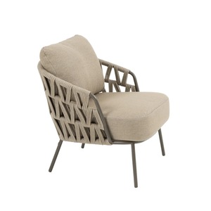 Contemporary Outdoor Teak Frame Rattan <b>Sofa</b> <b>Set</b> with Non-Waterproof Cushions for Garden Patio Furniture UV-Resistant Design - Product Image 2