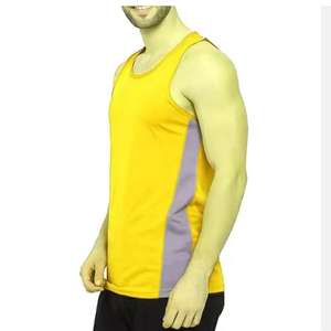 Débardeurs de sport pour hommes en coton et élasthanne de haute qualité, décontractés, pour la musculation, respirants, vente en gros, vêtements grande taille - Product Image 4