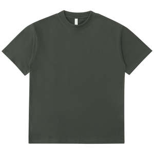 T-shirt en coton oversize pour homme, col montant, coupe ample, style streetwear décontracté, confortable pour le quotidien - Product Image 4