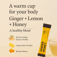 Poudre de Kombucha pour Adultes, Saveur Miel Citron Gingembre, Biotine Haute Puissance 4g, 10 Sachets en Poudre, OEM/ODM, Améliore l'Immunité, Femmes Hommes