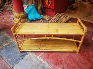 Natural Bamboo Floor Flower Shoe <b>Rack</b> Plant Stand Tall Narrow 4 Tier <b>Kitchen</b> Bookshelf Bamboo Floor Standing Display <b>Storage</b> - Product Image 6