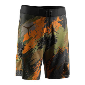 Pantalones Cortos de Pesca para Hombre, Camuflaje, Impresión por Sublimación, UPF 50, Secado Rápido, Poliéster, Cierre de Cremallera - Product Image 1