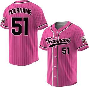 Camisetas de Béisbol Personalizadas para Adultos, Camisetas Sublimadas para Equipos, 100% Poliéster, Transpirables, de Secado Rápido, de Alta Calidad, con Logotipo del Equipo Personalizado - Product Image 1