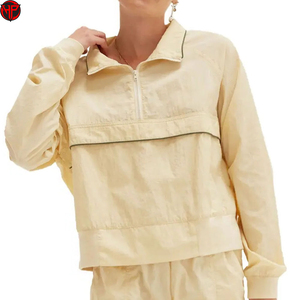 Ensemble short et veste coupe-vent pour femme, fermeture éclair, vêtements de sport, tenue deux pièces, respirant, séchage rapide, ensemble de sport d'été - Product Image 2