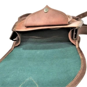 Vintage Genuine Leather Crossbody Bag With Buckle Closure Single <b>Strap</b> <b>Shoulder</b> Bag For Daily Use - Product Image 3