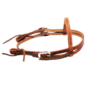 Harnais en cuir pour cheval, ajustable, avec ferrures en laiton, collier équestre, design personnalisable - Product Image 5