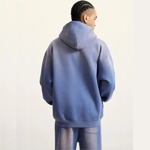 Ensemble de survêtement unisexe vintage en molleton d'hiver à capuche, style streetwear délavé, qualité supérieure, 100 % coton, respirant - Product Image 4