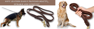 Double <b>Dog</b> <b>Leash</b> OEM Cowhide Leather Adjustable Strap Malaysia Factory Direct Custom Design for Large Medium <b>Dogs</b> Soft and Tough - Product Image 6