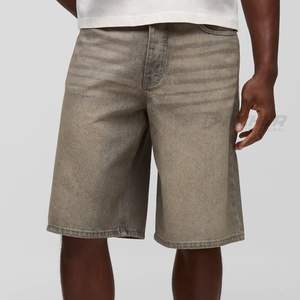 Shorts en jean à ourlet brut Spandex/Polyester Y2K Été Coupe droite Broderie Streetwear Usage quotidien - Product Image 4