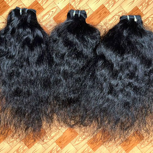 Extensions de cheveux indiennes tissées à la machine, prix d'usine du sud de l'Inde - Product Image 2