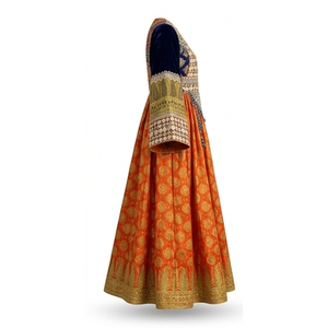 Premium Quality Afghan Heavyweight Kuchi Vibrant Floor Length Embroidered Afghan <b>Clothes</b> Afghan Kuchi <b>Handmade</b> Dresses - Product Image 4