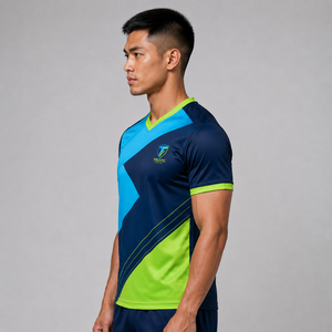 Maillot de volley-ball oversize streetwear pour homme, maille respirante, personnalisable avec numéro, nom et logo, vente en gros OEM - Product Image 2