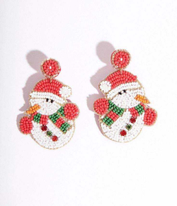 Pendientes de lujo con bordado de cuentas, hechos a mano, joyería festiva para mujer a precio económico. - Product Image 3