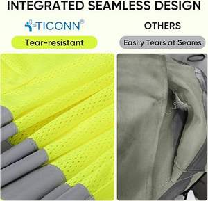 Gilet de travail haute visibilité pour hommes, tendance, de haute qualité, réfléchissant et de sécurité - Product Image 2