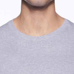 Camiseta Casual de Estilo Urbano a la Moda, Holgada, con Estampado Sólido y Diseños Personalizados, Tejido Transpirable de Alta Calidad 100% Algodón - Product Image 6