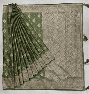 Hot Sale Designer <b>Satin</b> Silk <b>Saree</b> with Silky Soft Feel and Beautiful Drape for Festivals Weddings and Events Available for Sale - Product Image 2