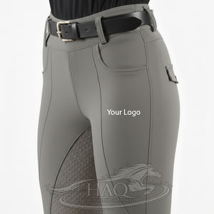 Leggings de equitación ligeros de verano para mujer, pantalones de montar transpirables de secado rápido con agarre de silicona en el asiento - Product Image 1