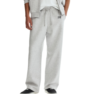 Custom Logo Loose Fit Sweatpants Unisex Heavyweight <b>Fleece</b> <b>Jogger</b> Pants Relaxed Wide Leg Elastic Waist Drawstring Casual - Product Image 1