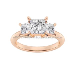 Diamante de princesa de corte brillante de grado GIA de origen ético para bodas y fiestas brillantez cortado por expertos con certificado IGI - Product Image 1