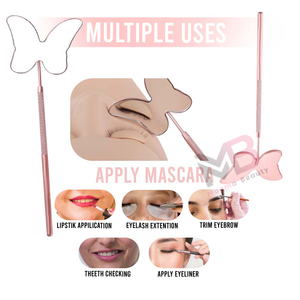 Espejo para Pestañas Color Oro Rosa 2026, Espejos para Pestañas Profesionales Hechos a Medida, Espejo para Pestañas con Logotipo Personalizado, Forma de Mariposa - Product Image 5