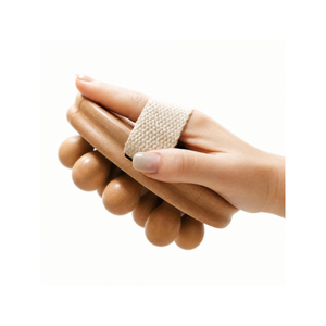 Brosse de massage corporelle coréenne en bois de qualité supérieure avec sangle en coton, masseur 200g multifonctionnel et lavable pour les soins corporels à domicile - Product Image 3