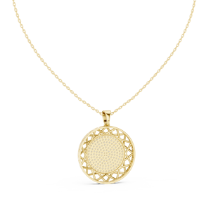 จี้เพชรทรงกลมเพาะเลี้ยงในห้องปฏิบัติการ ทองคำแท้ 14K 18K แบบคลัสเตอร์ DEF VVS 1.15 กะรัต ของขวัญวันครบรอบ เครื่องประดับชั้นดี ขายส่ง - Product Image 5
