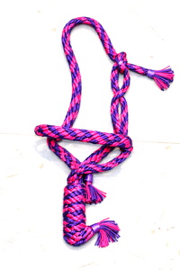 Rub International 7860H Corde en nylon tressée arc-en-ciel de qualité supérieure, nouée à la main, durable |   Taille et logo personnalisables Cheval - Product Image 4