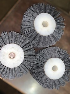 Abrasive Nylon <b>Roller</b> Brush for Deburring Surface Finishing <b>Metal</b> Cleaning Silicon Carbide Cylinder Brush - Product Image 3