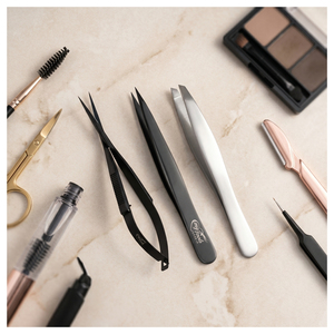 Pinzas para Cejas Profesionales, Pinzas de Acero Inoxidable Inclinadas y Puntiagudas, Herramienta de Precisión para Dar Forma a las Cejas y Eliminar el Vello Facial - Product Image 3