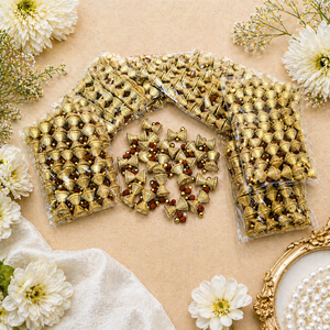 Campanas Colgantes Ghungroo Kaleera Hechas a Mano con Rudraksha y Poliéster, Regalo de Boda, Accesorios Étnicos Indios, Venta al Por Mayor, Decoración Festiva - Product Image 5