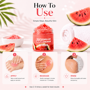 Bulk Organic Natural Sugar Glycerin <b>Body</b> <b>Scrub</b> Custom Logo Watermelon Exfoliating <b>Body</b> Polish Summer Skin Care Whitening - Product Image 5