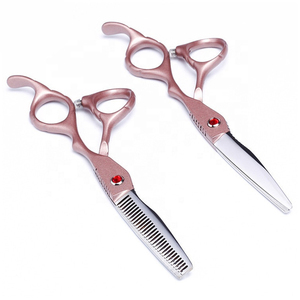 Stainless Steel <b>Blade</b> and Steel Handle Sharp Tip Hair Cutting Thinning Tool Professional 5.5 Inch <b>Barber</b> Scissors - Product Image 2