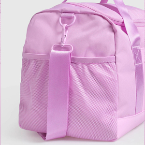 Pink Polyester Duffel Bag With Zipper Closure <b>Large</b> Capacity Sport Fitness Gym Bag - Product Image 5