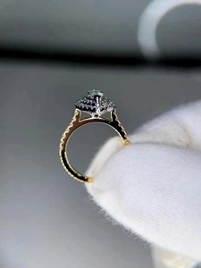 แหวนเพชรทรงมาร์คีส์เพาะเลี้ยงในห้องปฏิบัติการ ทองคำขาว 14K แหวนวงแหวนสองชั้น ดีไซน์ดวงตาปีศาจ แหวนหมั้น แหวนสัญญา เครื่องประดับชั้นดี - Product Image 4