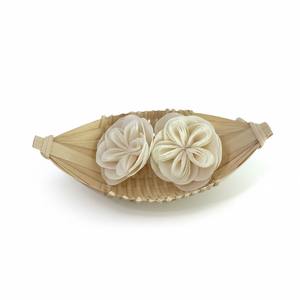 ดอกไม้ไม้โซล่ารูปดอกกุหลาบอังกฤษขนาดเล็ก 6-6.5 ซม. ก้านไฟเบอร์จากพืชเซสบานีอา สำหรับอโรมาเธอราพี ทำด้วยมือ - Product Image 3