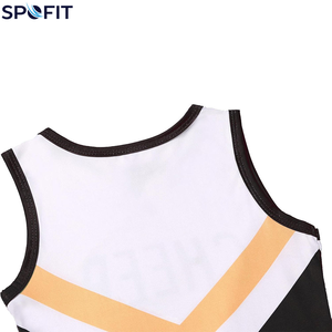 Ensembles d'uniformes de cheerleading pour femmes de qualité supérieure, personnalisés, écologiques, légers, 100 % polyester, pour usage extérieur, très demandés - Product Image 4