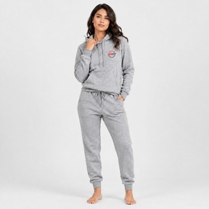 Ensemble de survêtement en polaire pour femme de qualité supérieure, tissu doux et chaud, sweat à capuche et pantalon, coupe confortable pour la mode décontractée d'hiver - Product Image 1
