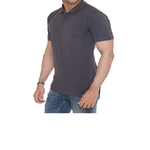 Men High Quality Polo <b>Shirt</b> <b>Half</b> Sleeve Collar With <b>Button</b> Red & Gray Color 100% Cotton Men Polo <b>Shirt</b> - Product Image 5