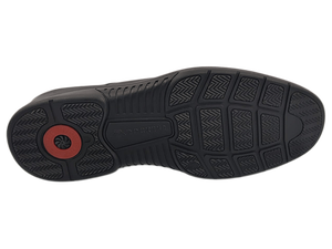 Chaussures Richelieu noires en cuir véritable pour hommes, à bout pointu, à lacets, semelle extérieure en caoutchouc, confortables, pour le bureau et la carrière, toutes saisons, couleur unie - Product Image 3
