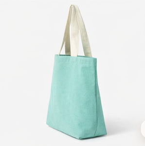 Sac de shopping en toile brodé avec logo personnalisé, grande capacité, réutilisable, en coton, robuste, sac écologique pour femmes - Product Image 4