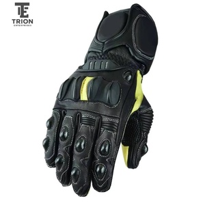 Gants de course en cuir PU de haute qualité, à doigts entiers, unisexes, pour moto, vélo, sport, conduite, gants de moto personnalisables pour hommes - Product Image 2